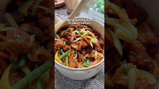 Resepi Daging Goreng Kunyit PALING SIMPLE 🫶🏻 food recipe cooking foodie easyrecipe resepi [upl. by Narbig]