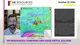 VR Confirms 50m base metal intersection at Silverback Ontario [upl. by Sirref]