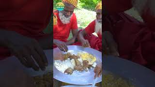 GRANDPA EATING Herring Fish Curry villagegrandpacooking eating villagevlog fish [upl. by Sprague]