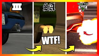 EXHAUSTS LOGIC in GTA Games GTA 3 → GTA 5 [upl. by Fidellas283]