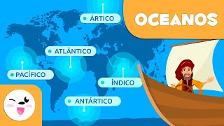 OCEANOS para crianças  Geografia para crianças [upl. by Ggerc]