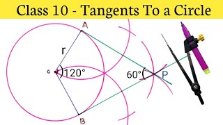 Construct a pair of Tangents to a Circle of Radius 5cm Angle Between Tangents is 60°  Circles [upl. by Mochun436]