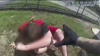 Body cam shows 12yearold child with autism tackled handcuffed at Florida school [upl. by Claudy]