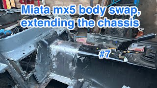 Mx5 miata body swap ford escort xr3i restoration RWD conversion body extension [upl. by Jarib]