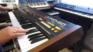 Roland Juno60 Vintage Analog Synthesizer 1982 quotBad Linequot [upl. by Neerak543]