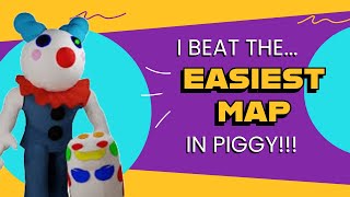 BEATING THE EASIEST MAP IN PIGGY BOOK 1 [upl. by Avenej732]