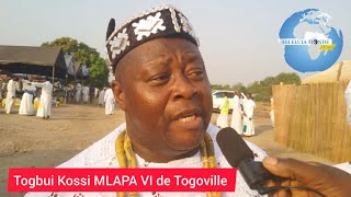 Pèlerinage annuel EKPUI 2023 le chef canton de Togoville Togbui Kossi MLAPA VI se prononce [upl. by Nohs]