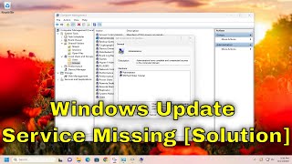 How to Fix Windows Update Service Missing from Windows 1011  Solution [upl. by Flavia]