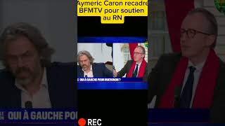 quotAymeric Caron Recadre BFMTV pour Soutien au RNquot [upl. by Nomad242]