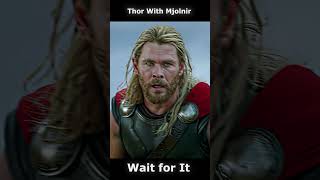 Thor with vs without mjolnir shorts marvel [upl. by Megen]