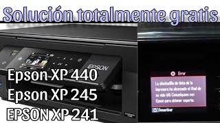 reset almohadillas epson xp440  RESET ALMOHADILLAS EPSON XP 241245 XP 441  RESETEAR EPSON XP 440 [upl. by Sayles]