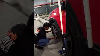 CAR WHEEL ALIGNMENT AT GOBYK🛠👨‍🔧🧰 shorts car [upl. by Aelem46]