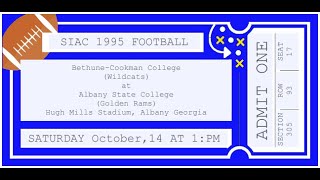 10 21 1995 Bethune Cookman College 40  Albany State College 28 RELIVED [upl. by Elah]