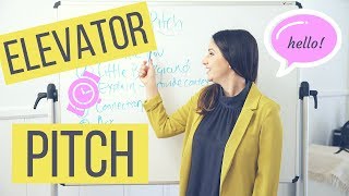 How To Create Your 30 Second Elevator Pitch  The Intern Queen [upl. by Jess]