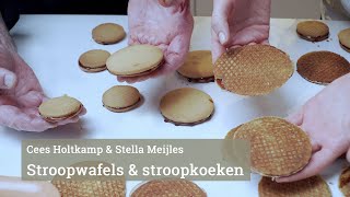 Stroopwafels en stroopkoeken maken met Cees amp Stella [upl. by Enaenaj960]