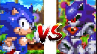 Classic Sonic vs Metalix [upl. by Leann]