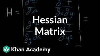 The Hessian matrix  Multivariable calculus  Khan Academy [upl. by Ellimak]