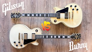 Burny RLC65 Vs Gibson Les Paul Custom [upl. by Berke]