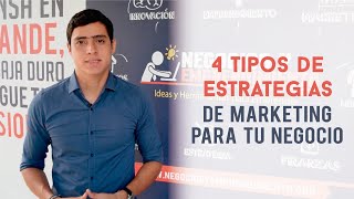 4 Tipos de Estrategias de Marketing para tu Negocio [upl. by Kancler]