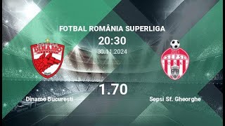 FC Dinamo București vs FC Sepsi OSK  Superliga  30112024  COMENTARIU LIVE [upl. by Behah383]