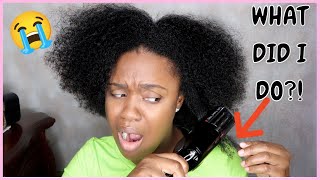 LORDT I TRIED THE SPLIT END TRIMMER ON MY THICK TYPE 4 NATURAL HAIR 😳 [upl. by Birk691]