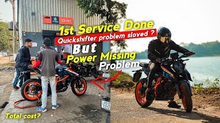 2024 KTM DUKE 390 FIRST SERVICE DONE ✅ Service Cost Problems Khatam Nai Huwa 😔 [upl. by Zalucki]