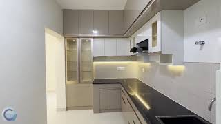 2BHK Interior Design  Bollineni IRIS Indigo Perumbakkam OMR Chennai  Creative Craft Interiors [upl. by Cioban]