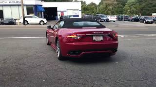 2018 Maserati GranTurismo Convertible Start Up Take Off Loud Acceleration [upl. by Toni]