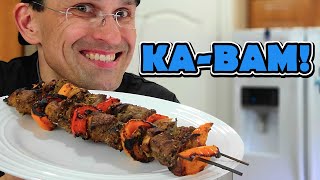 How to Make The Best Broiled Beef Kabobs in the Oven Simple Recipe [upl. by Etteloc]