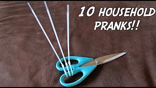 10 HOUSEHOLD PRANKS  HOW TO PRANK [upl. by Lars582]