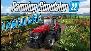 Farming Simulator 22  Change LANGUAGE [upl. by Alexandrina250]