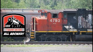 CN 572 Switching  Edmundston NB 20240717 [upl. by Belding]