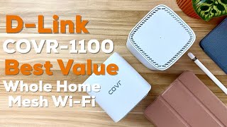 DLink COVR1100 Whole Home Mesh WiFi System Review  Unboxing [upl. by Nykal564]