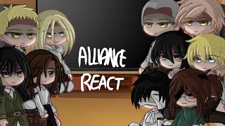 Alliance react to each other pt2  Gacha club  Aot [upl. by Aihsek]