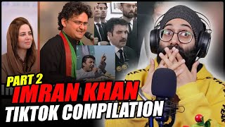 Indian Reaction on Imran Khan Tiktok Compilation part2  PunjabiReel TV [upl. by Hege]