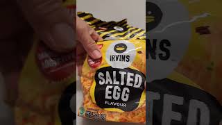 SATISFYING ASMR OPENING SALTED EGG NOODLES satisfying asmr shorts trending [upl. by Saoj]