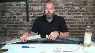 How to make your own electric roller blind with the Somfy Sonesse 40 WT or RTS 220  110 V [upl. by Nailil]