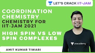 Coordination Chemistry  High Spin vs Low Spin Complexes  Chemistry for IIT JAM 2021 [upl. by Bridie670]