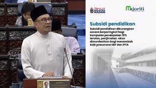 Belanjawan 2025 Yuran SBP IPTA dinaikkan kepada kumpulan kaya  PM Anwar [upl. by Yddet]