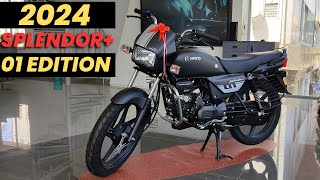 Hero Splendor Plus 01 Edition Review  Splendor 01 New 2024 Model  Price amp Mileage [upl. by Oriole]