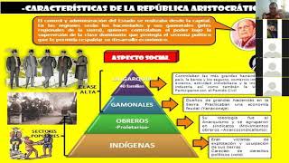 LA REPUBLICA ARISTOCRATICA EN EL PERU  1899 1919 DR CESAR GERARDO URIBE HUAMANI [upl. by Maje]