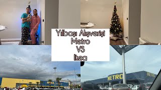 Yılbaşı Alışverişi Yaptık ✨ Metro Vs Ikea 🎉 Ağaç Süslüyoruz 🌲 [upl. by Herm439]