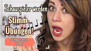 Schauspielern lernen Stimme trainieren Stimm Übung Schauspieler werden für Anfänger [upl. by Ronnica]