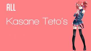 All Kasane Tetos versions [upl. by Derwin]