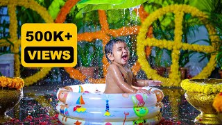 Rithanya Reddy  First Birthday  Baby Girl  Pre Birthday shootMilk bath Telugu Video Song 2023 [upl. by Aimil35]