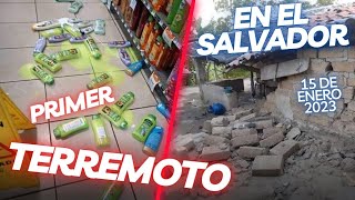 TEMBLOR FUERTE EN EL SALVADOR asi quedo ahuchapan despues del primer Terremoto domingo 15 enero 2023 [upl. by Atnahc]