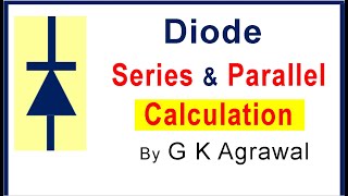 Diodes in series and parallel circuit voltage current calculation [upl. by Walling]