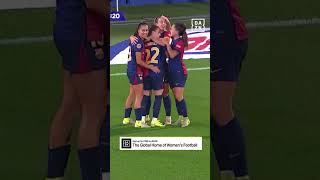 🍾 Champagne passing from Barcelona as Ona Batlle makes it 40 against Eibar [upl. by Pisano]