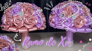 DIY Ramo de XV  Novia con rosas eternas✨ [upl. by Jenkel593]