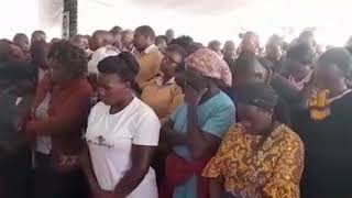 Leaders and parents attend prayer at Endarasha school for victims of fire in Nyeri county [upl. by Ahras625]